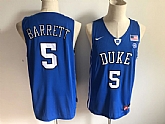 Duke Blue Devils 5 RJ Barrett Blue Nike College Basketball Jersey,baseball caps,new era cap wholesale,wholesale hats